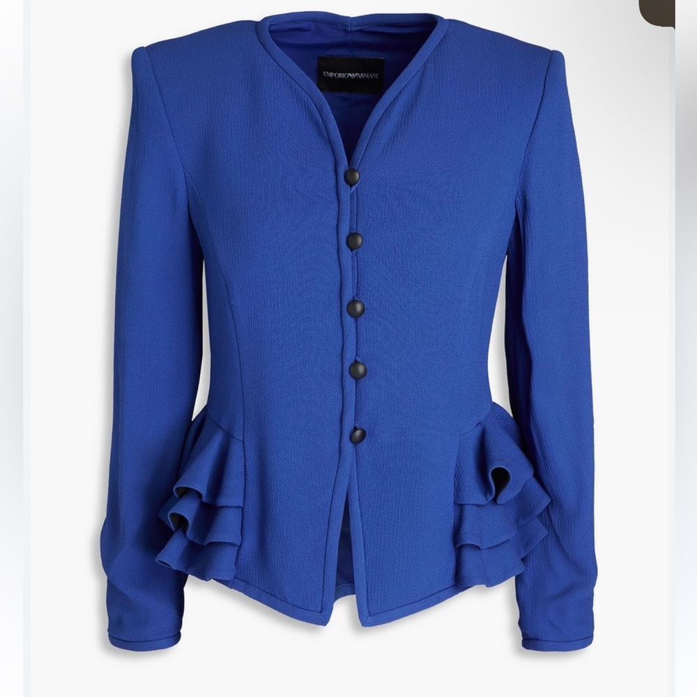 Emporio Armani Royal Blue Women's Blazer similar 8 - 10 INT 44 Authentic